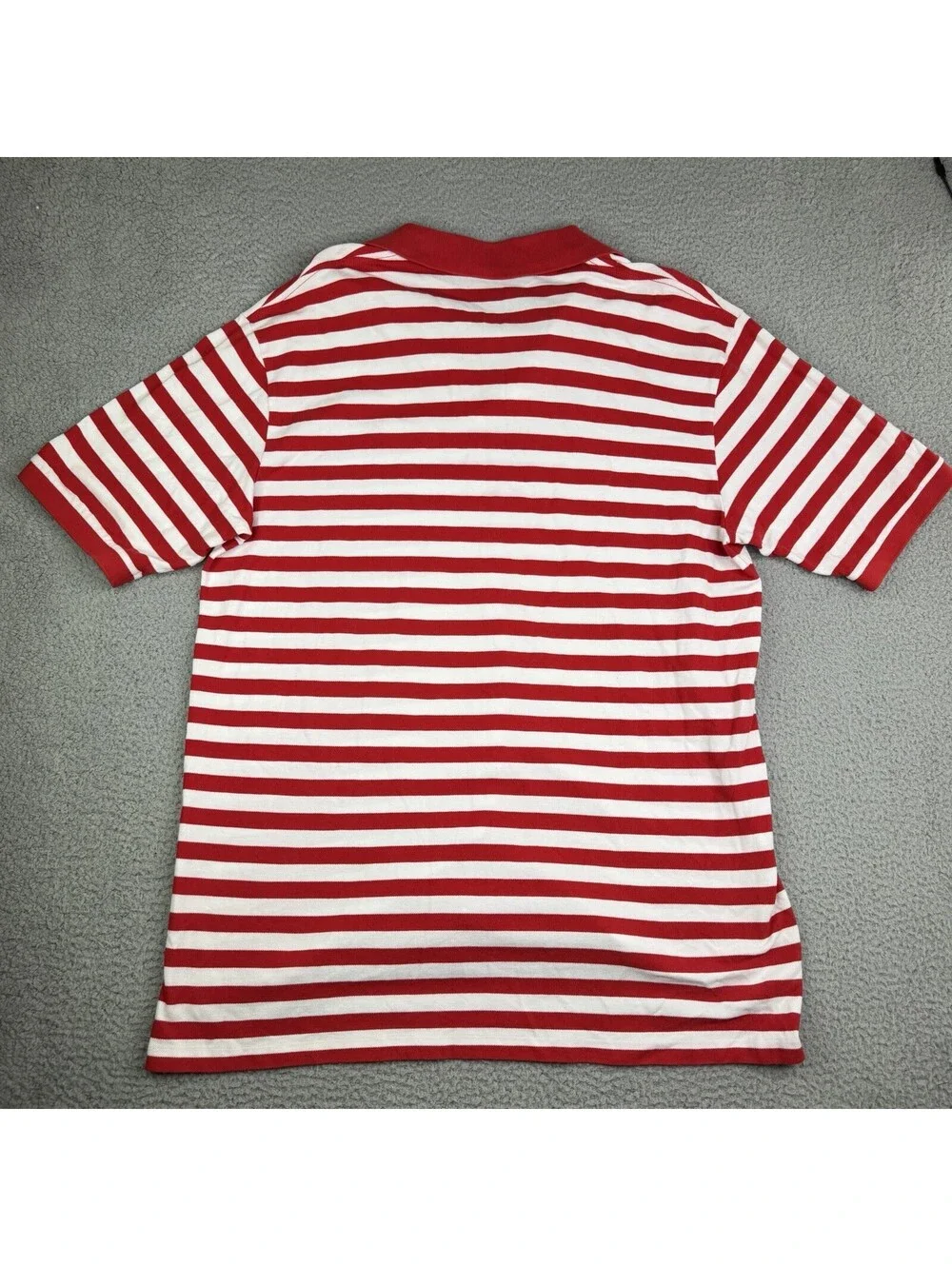 Polo Ralph Lauren Mens 2XLT Red White Striped Custom Slim Fit Polo Shirt Waldo